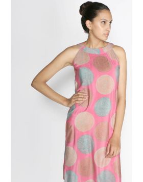 Rasa Pink Silk Amber Dress