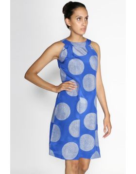 Rasa Cobalt Silk Amber Dress