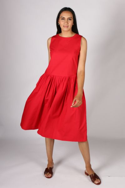 Bagruu Dipti Dress In Chilli