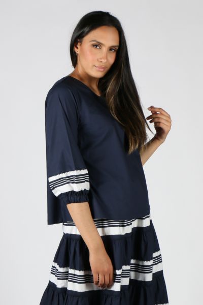 Bagruu Tonk Top In Stripe