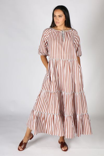 Bagruu Agra Dress In Bark