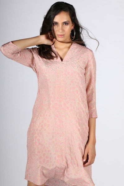 Rasa Sale Rose Silk Leela Dress