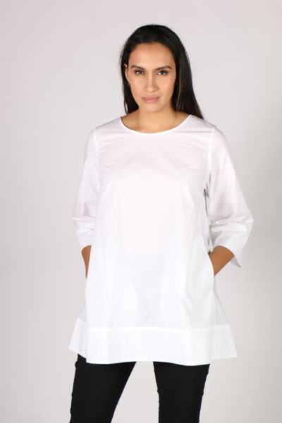 Bagruu Jhunjhun Top In White