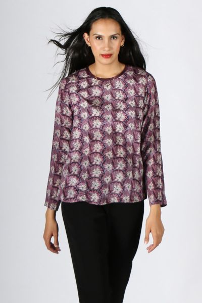 Rasa Ram Bigonia Top In Fuchsia