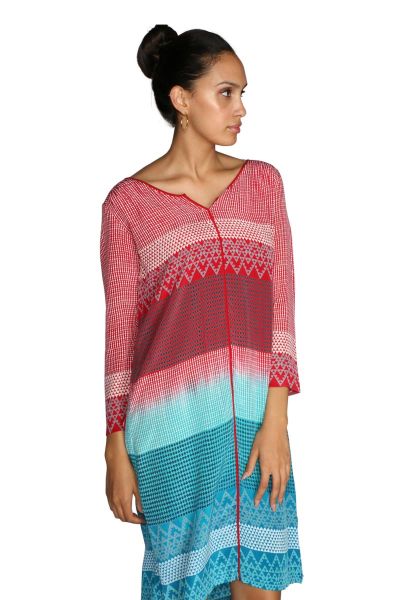 Rasa Sale Print Silk Star Tunic Dress