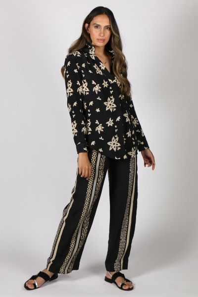 Anupamaa Rome Top In Black Print