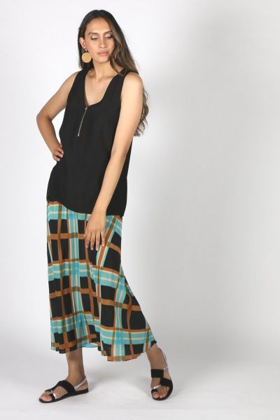 Anupamaa Bias Skirt In Check