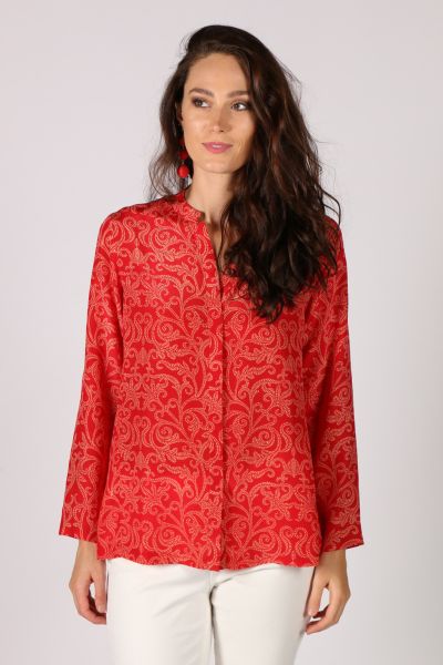 Rasa Rathhore Crackle Top In Red