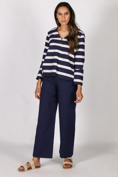 Bagruu Prinny Stripe Shirt In Navy