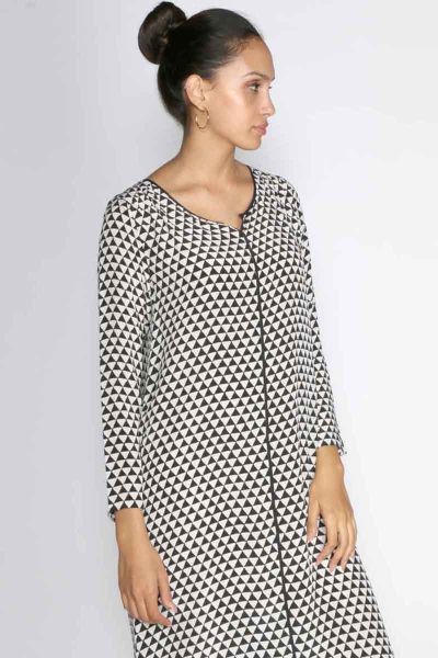 Rasa Sale Black Silk Star Tunic Dress