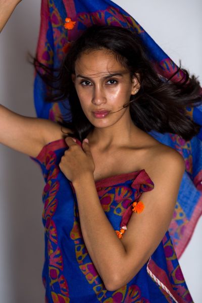 Wool Tent Print Scarf by Anupamaa