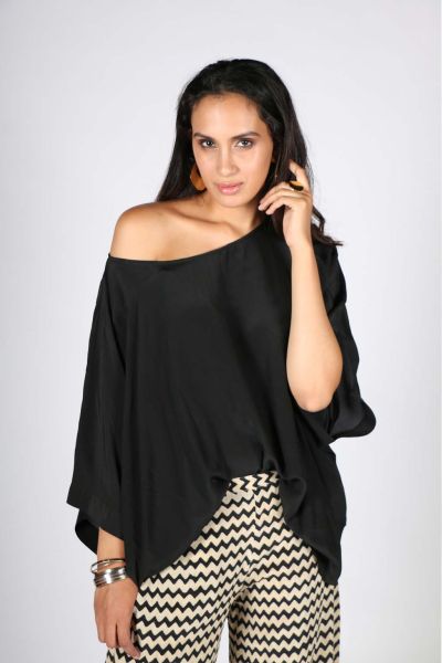 Black Prisha Top By Anupamaa
