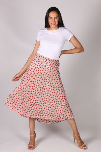 Anupamaa Bias Turkisk Tile Skirt In Pink