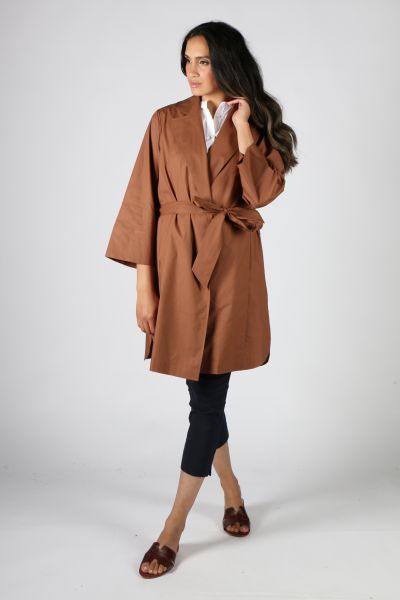 Bagruu Chenla Coat In Bark