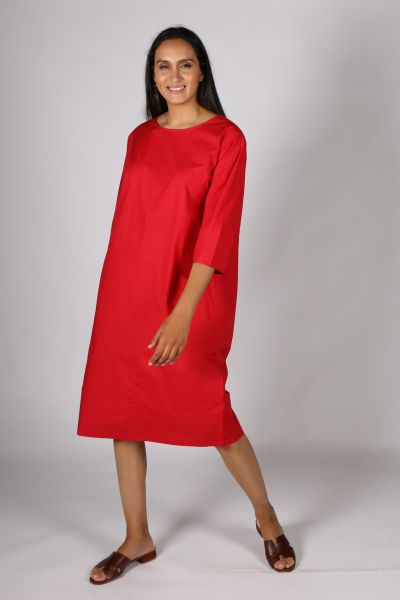 Bagruu Goa Dress In Chilli