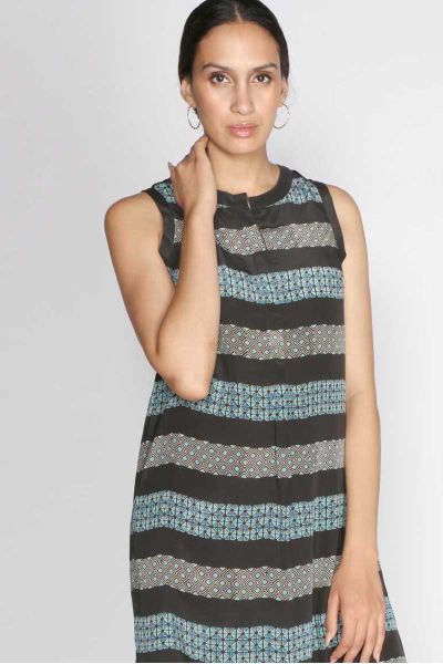 Rasa Sale Bordered Silk Jemma Dress