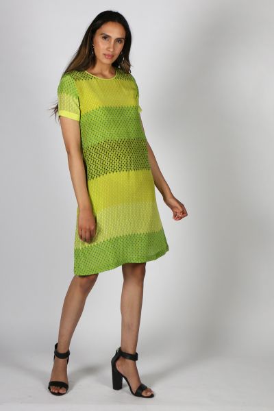 Printed Rasa Sella Vienna Dress In Green