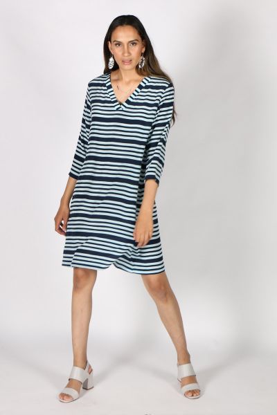 Printed Rasa Surya Candy Dress In Stripe