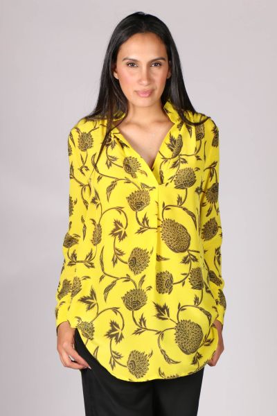 Anupamaa Rome Chrysanthemum Shirt In Yellow