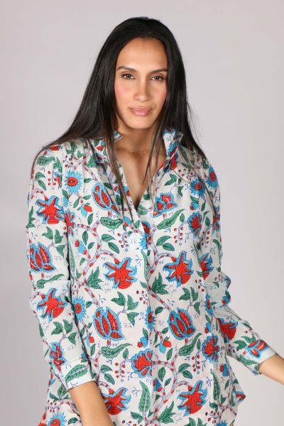 Anupamaa Rome Garden Shirt In Sky