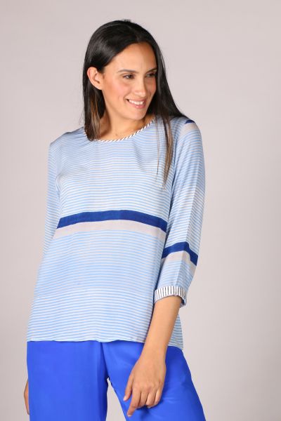 Anupamaa Sarine Stripe Top In Blue