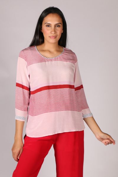 Anupamaa Sarine Stripe Top In Pink